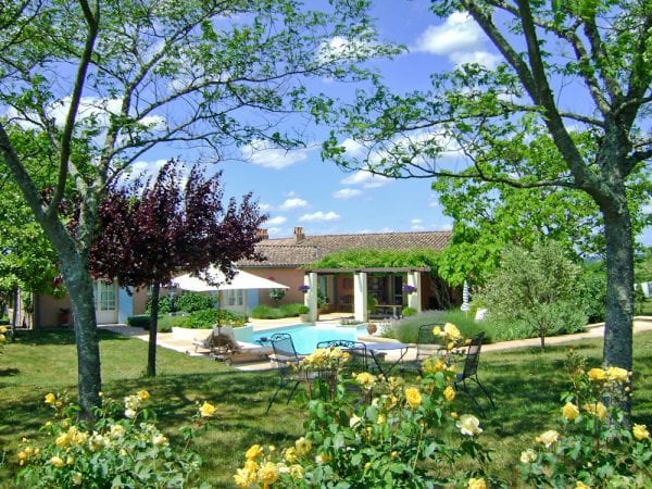 Beautiful gardens surrounding Villa Alouette