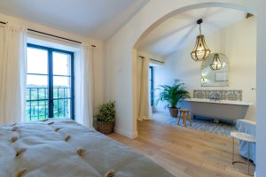 Bedroom 1, views over the valley below