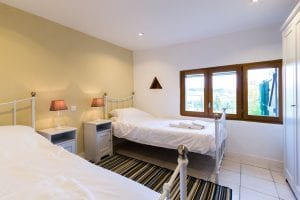 Bedroom 4 with valley views, twin beds or can be a large double, next to bedroom 3