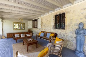 Comfortable and shaded seating area