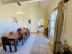 Dining room, looking through to the living room