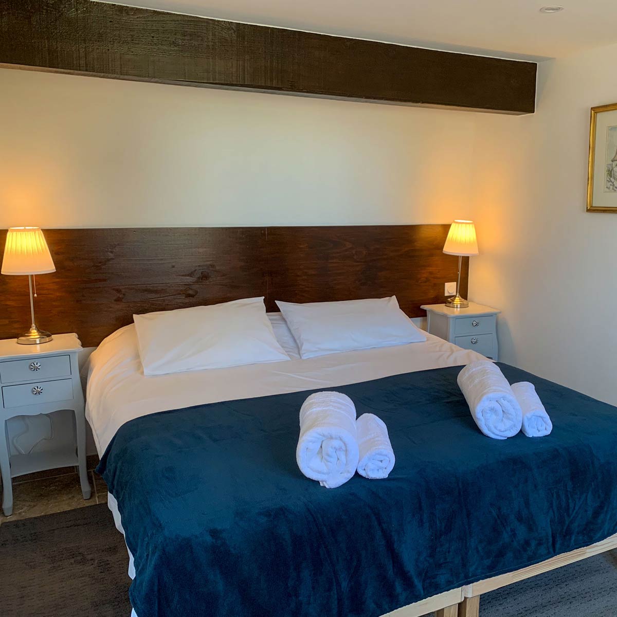 Ground floor bedroom, either a twin or large King size