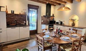 La Vallon modern kitchen and dining table