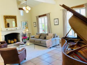 The living room with wonderful views