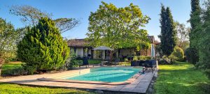 Looking back to the house