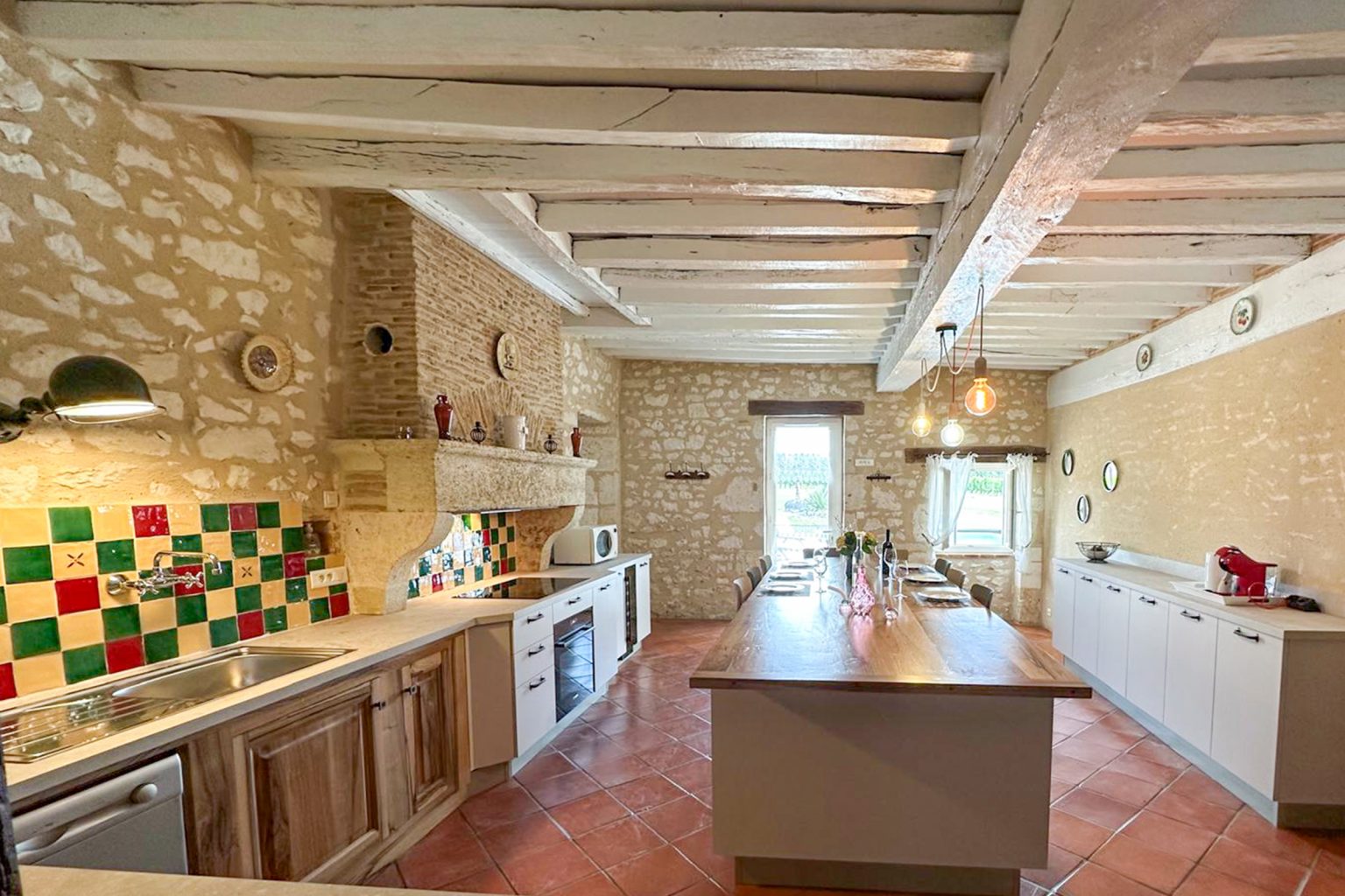 Modern kitchen at Jubin, 5 bedroom villa with a secure private pool