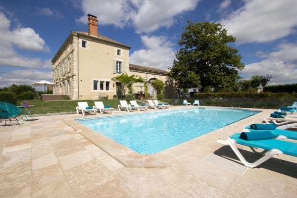 Private secure fenced and gated luxury heated pool surrounded by a sun terrace with views