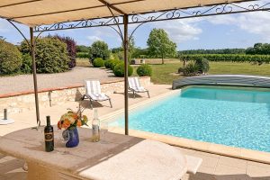 Secure pool and vineyard views at Jubin, 5 bedroom villa with a secure private pool