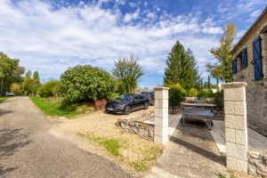 The driveway can take up to 3 small cars, there is further parking opposite the house