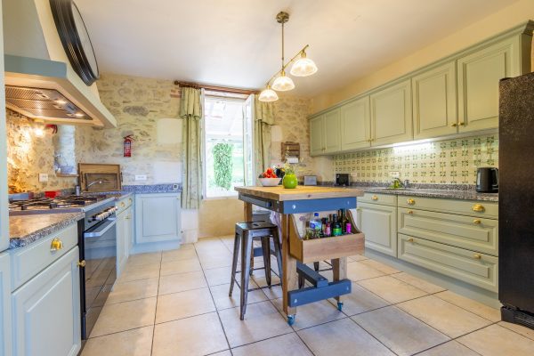 The kitchen, newly decorated