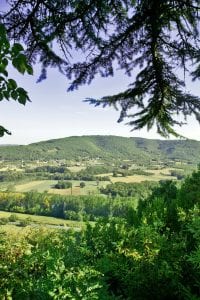 Walks from the villas, stunning views of the Dordogne valley