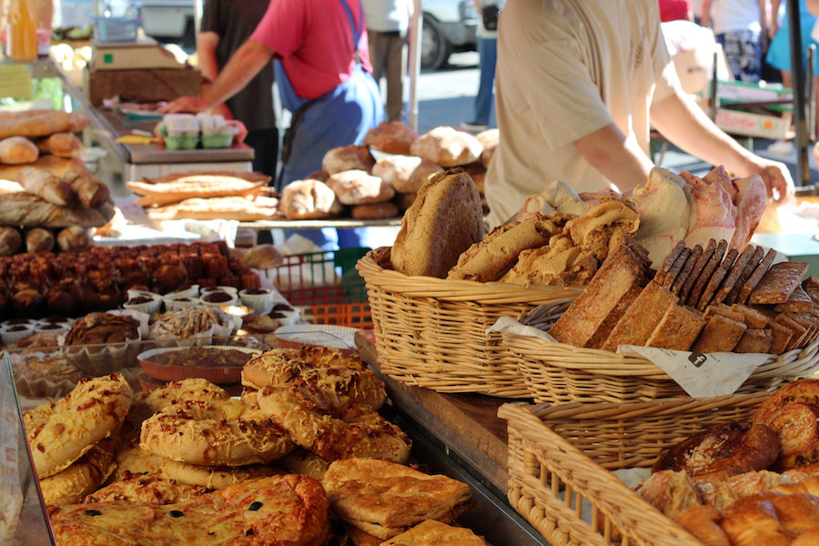 Traditional weekly farmers markets in many local towns